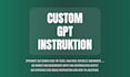 do custom gpt instruction