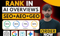 optimize your website with SEO aeo and GEO