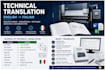translate and localize technical manufacturing documents into italian