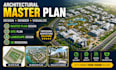 design architectural master plan, site plan, landscape plan and 3d rendering