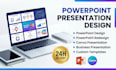 design, redesign powerpoint presentation, canva slides and PPT template
