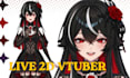 create anime vtuber model live 2d rigging vtuber avater vtuber background