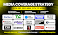 create a media coverage strategy for eb1a, eb2 niw, gtv professionals