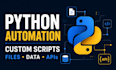 create a custom python automation script