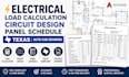 electrical load calculation circuit design panel schedule texas autocad drawing