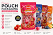 design premium pouch bag packaging design with mockup