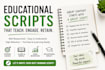 write engaging educational youtube and explainer video scripts