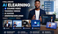 create ai elearning course video, training videos, ai avatar, cinematic ai, ugc