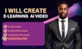 create ai elearning course video, training videos, ai avatar, animated explainer