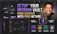 set up your obsidian vault from scratch with para method
