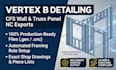 do vertex bd detailing and export machine files for cfs wall and truss panels