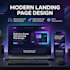 design a modern landing page using HTML and CSS