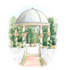 custom wedding illustrations, romantic venues