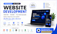 website development as full stack web developer, front end, backend developer