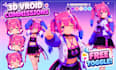 create 3d character models, vrchat avatar, vtuber character and vroid