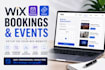 setup wix bookings wix appointment and wix event website