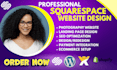 develop squarespace website, design photography website squarespace website