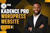 design wordpress website with kadence, gutenberg, kadence blocks and spectra