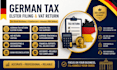 prepare german tax return, elster filing, vat return, and bookkeeping