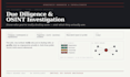 conduct due diligence and osint investigation