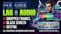 fix obs studio lag, audio issues, and stream frame drops