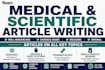 write medical and scientific articles as a pharmacy graduate