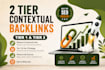 build tier 1 tier 2 contextual backlinks for seo ranking