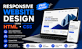 design a responsive website using HTML or CSS