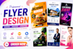 create modern flyer design