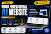 create a professional ai website using replit