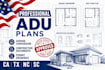 design adu plans, garage conversion plans, construction documents