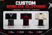 design and make custom roblox clothing for you