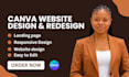 canva website design landing page