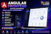 build angular frontend with typescript, rest API and responsive UI