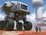 design sci fi mecha and robot concept art