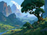 do professional landscape digital art