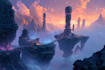 design amazing fantasy landscape