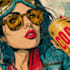 create cool retro comic art design illustration
