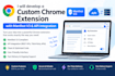 develop custom chrome extension with manifest v3 and API integration