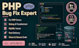 fix PHP and laravel bugs fast and professionally