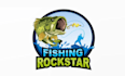 design professional fishing rock star logo