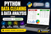 clean preprocess your data using python, pandas, and numpy