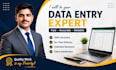 do accurate data entry, excel, copy paste and web research