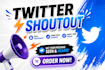 do twitter shoutout and promote your website link