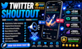 do twitter shoutout and promote your website link