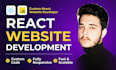 create a modern custom coded website with react and tailwind