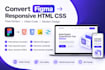 convert figma to responsive HTML CSS website