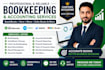 do bookkeeping, setup and cleanup in quickbooks online, xero