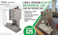 design electro mechanical cad in fusion 360