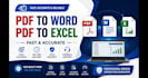 convert PDF to word or excel accurately and fast